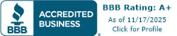 BBB Accredited Business A Plus Rating